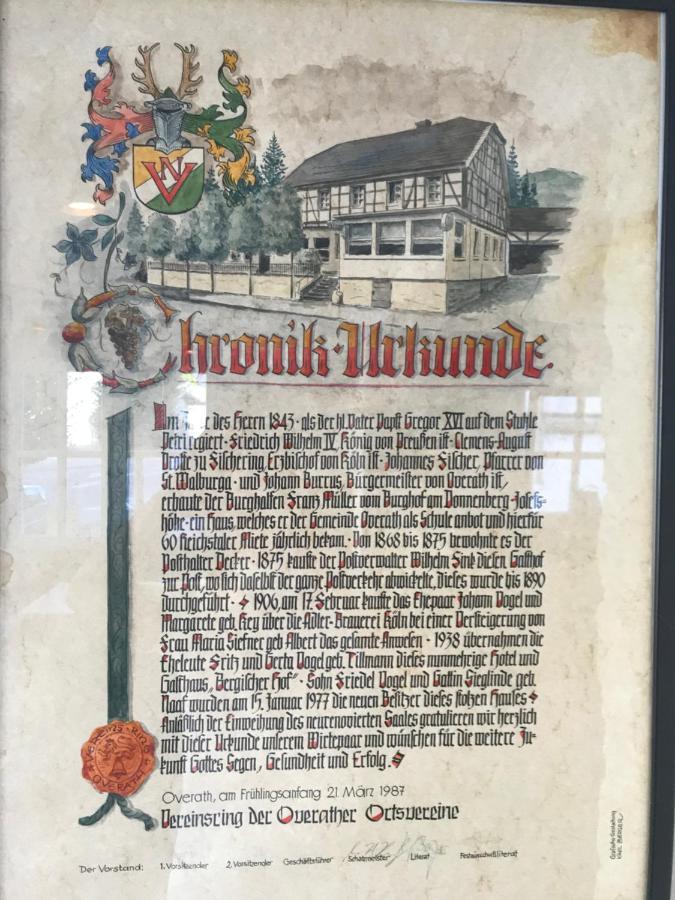 Bergischer Hof Overath Esterno foto